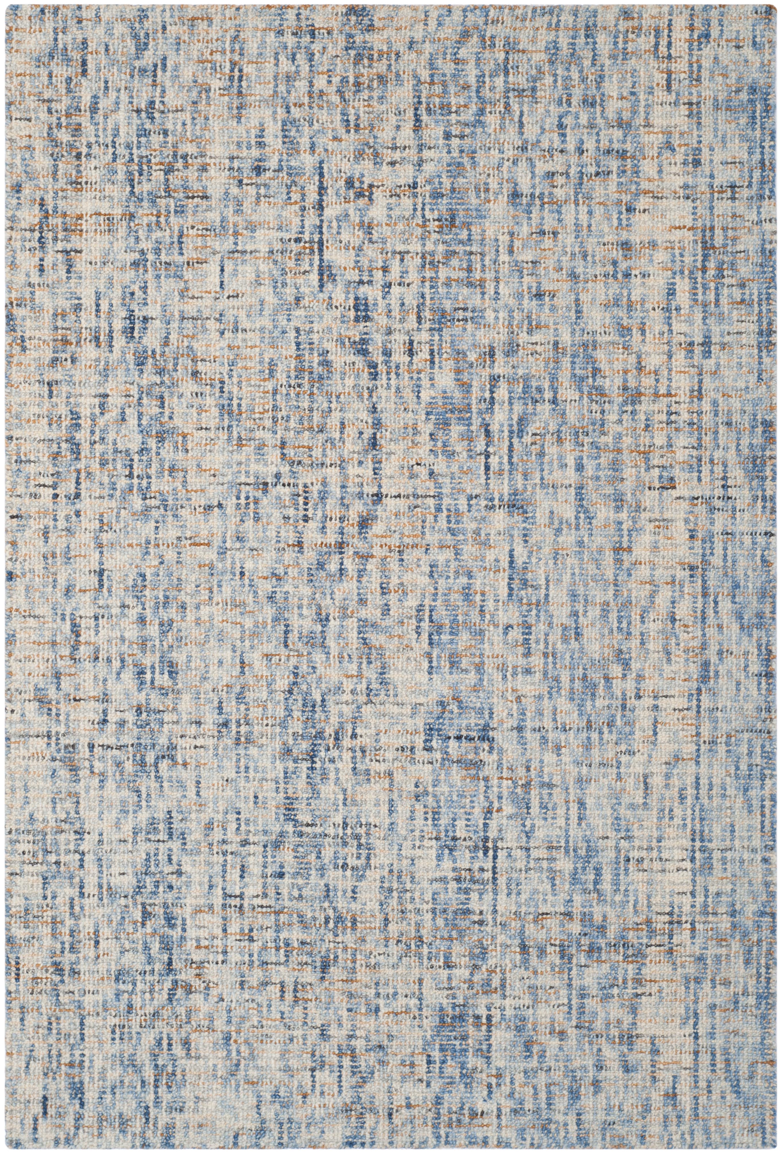 Safavieh Hand Tufted Abstract Collection Dark Blue / Rust Area Rugs – ABT468C