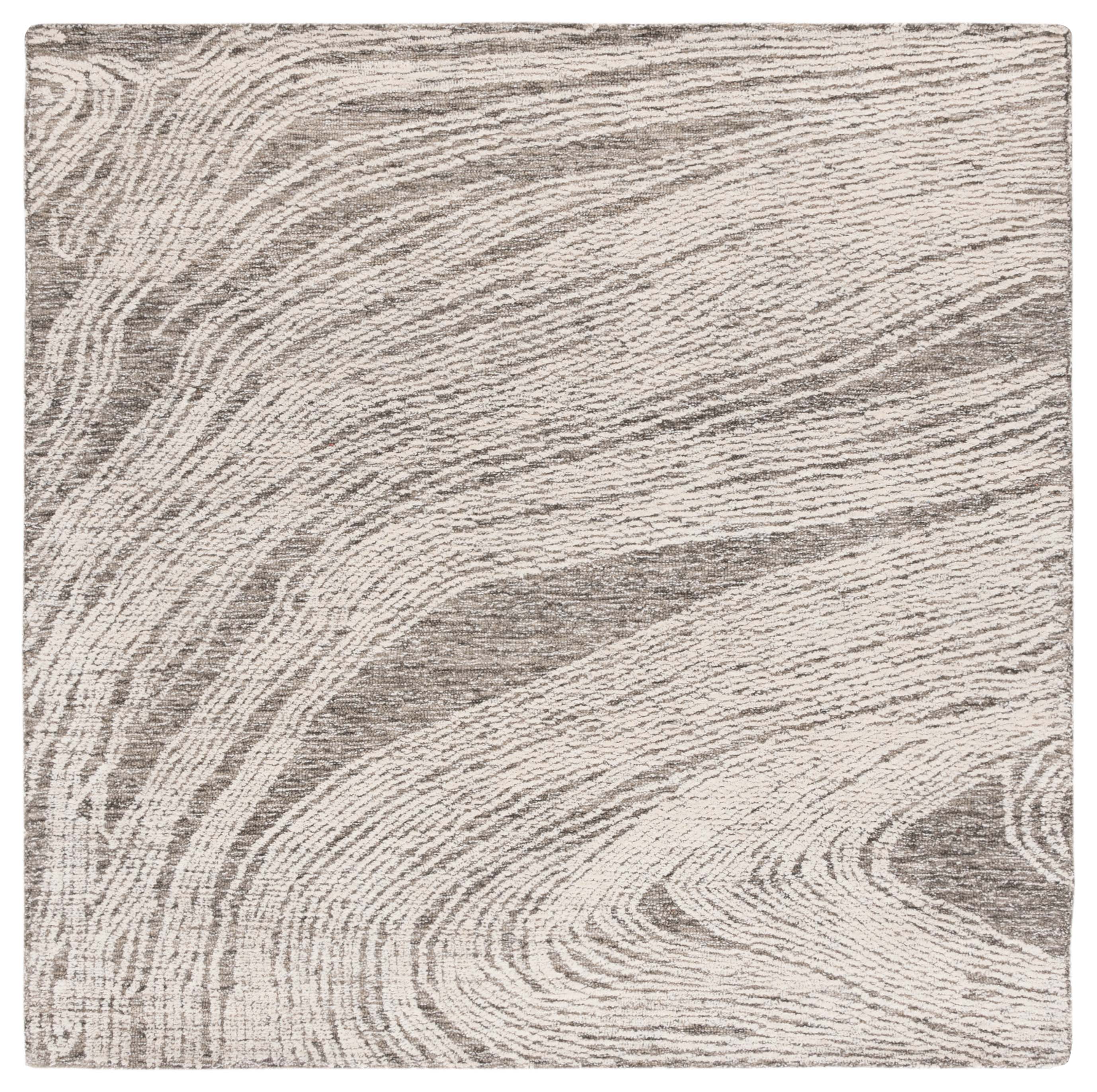 Safavieh Hand Tufted Abstract Collection Charcoal / Ivory Area Rugs - ABT925H - Picture 9 of 10