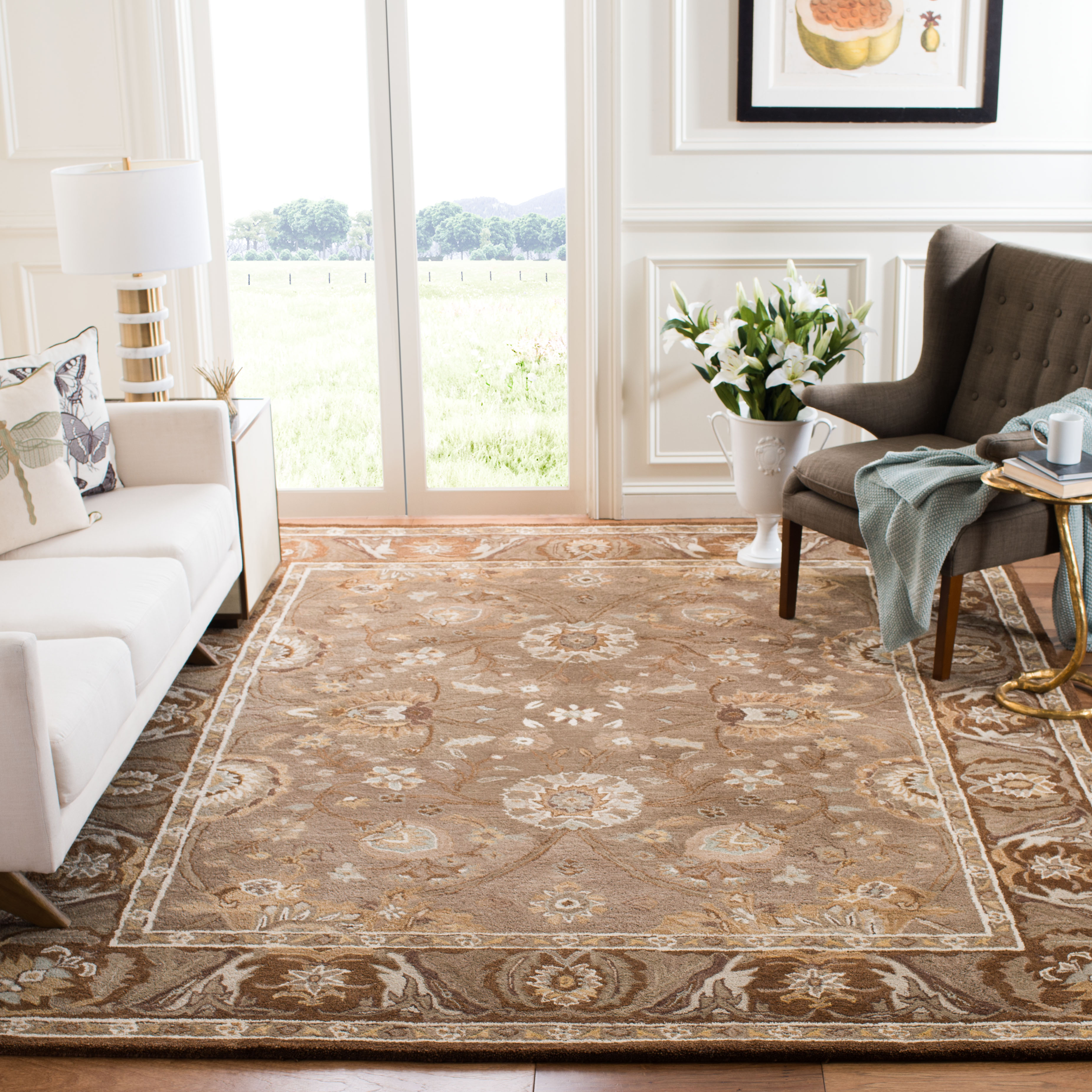 Safavieh Anatolia DARK GREY / BROWN 6′ X 9′ Area Rug – AN558A-6
