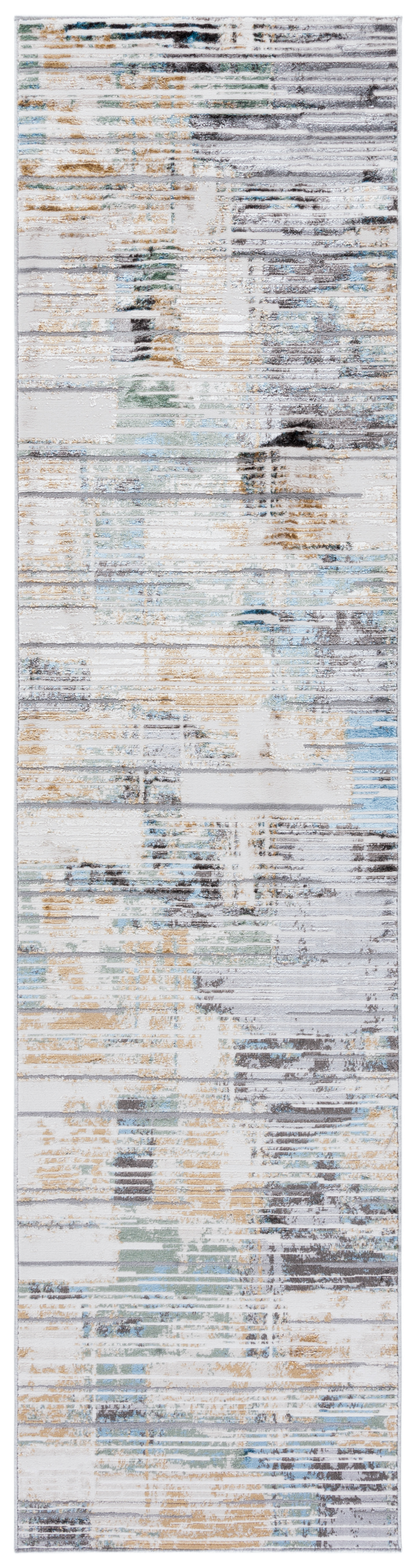 Safavieh Power Loomed Bel Air Collection Dark Grey / Gold Area Rugs – BLA226F