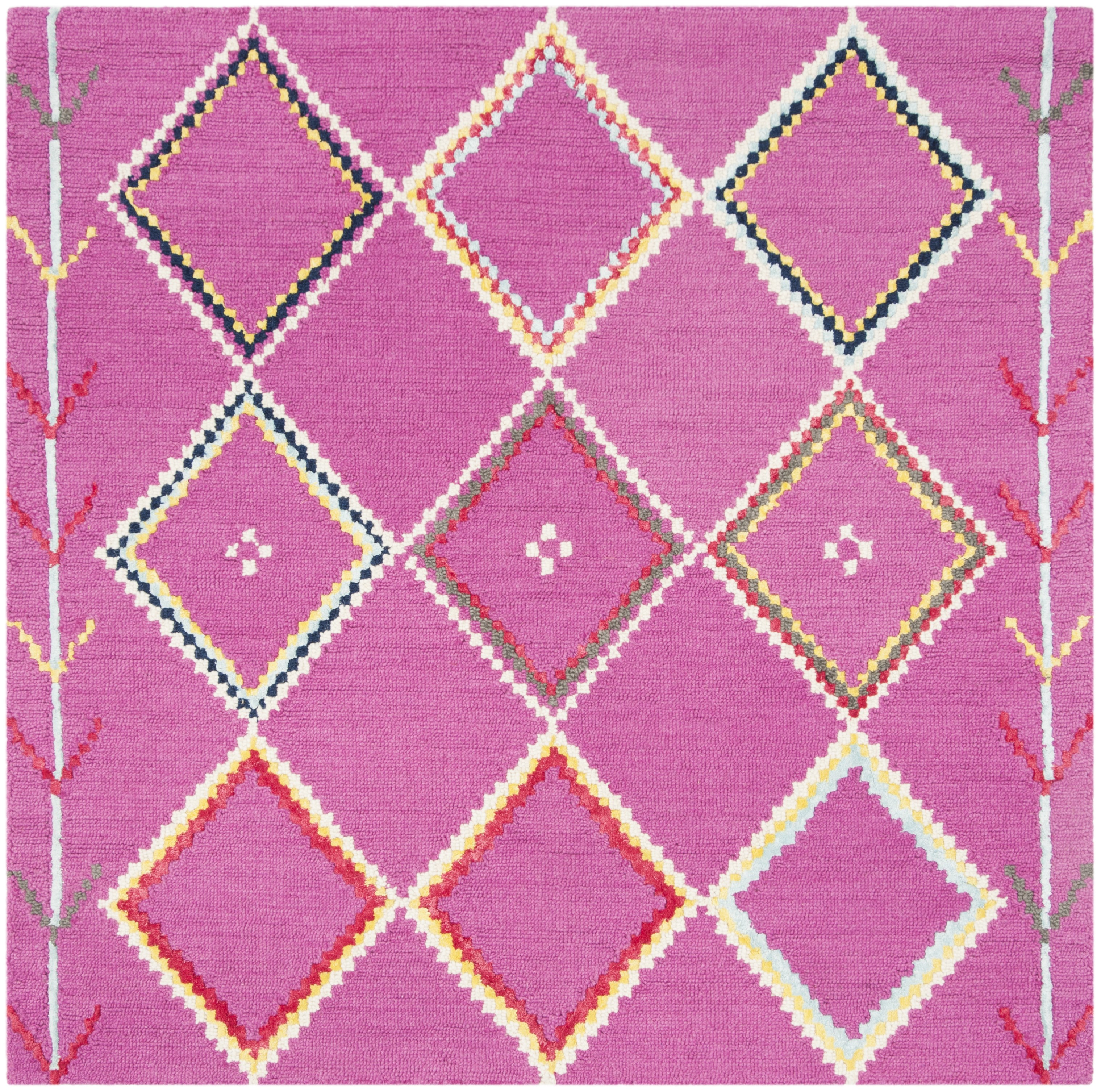 Safavieh Hand Tufted Bellagio Collection Fuchsia / Multi Area Rugs ...