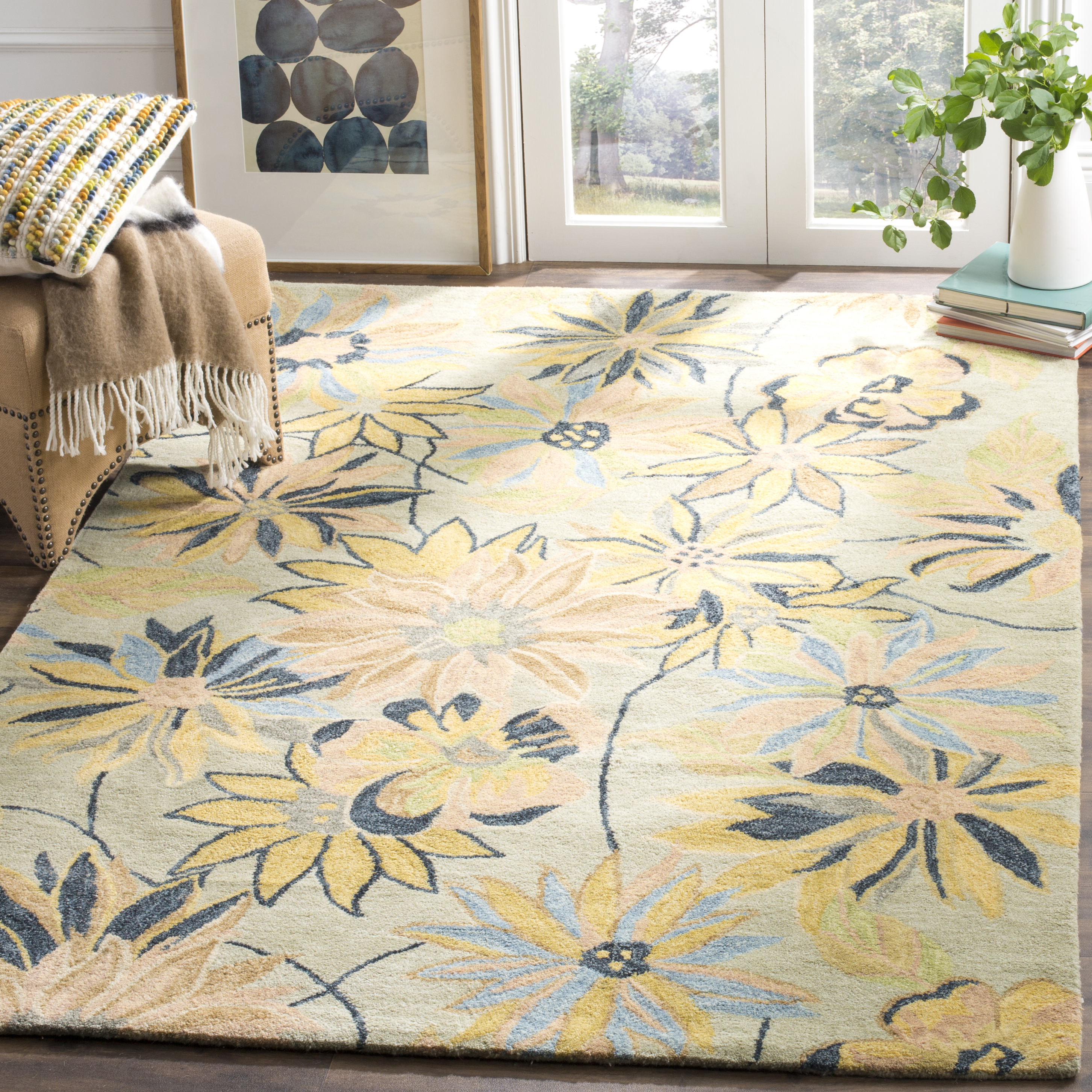 Safavieh Blossom LIGHT BLUE / MULTI Area Rug BLM789A | eBay