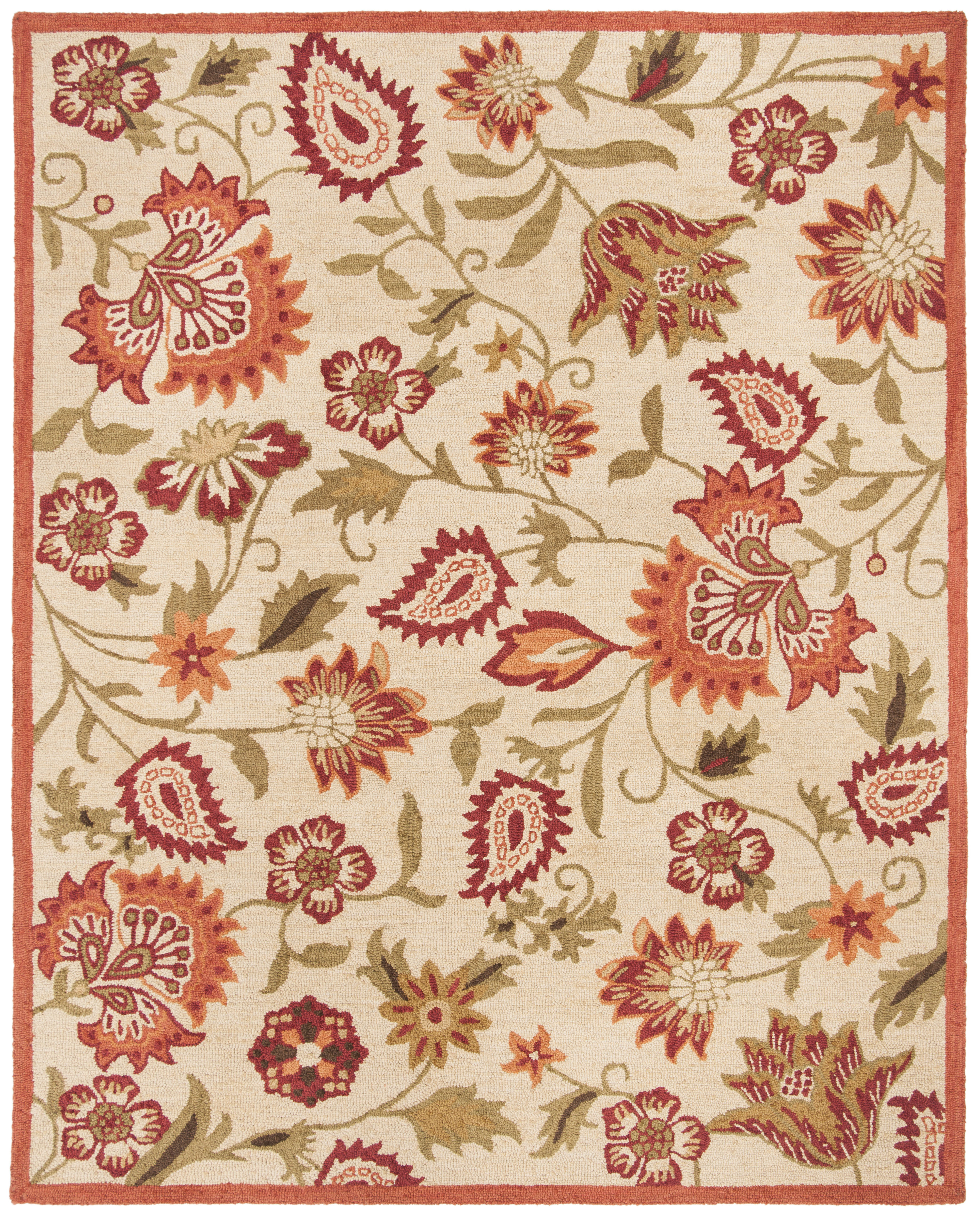 SAFAVIEH Blossom BLM912B Hand-hooked Ivory / Multi Rug 2' 3 x 11', 2' 3 x  11' - Fry's Food Stores