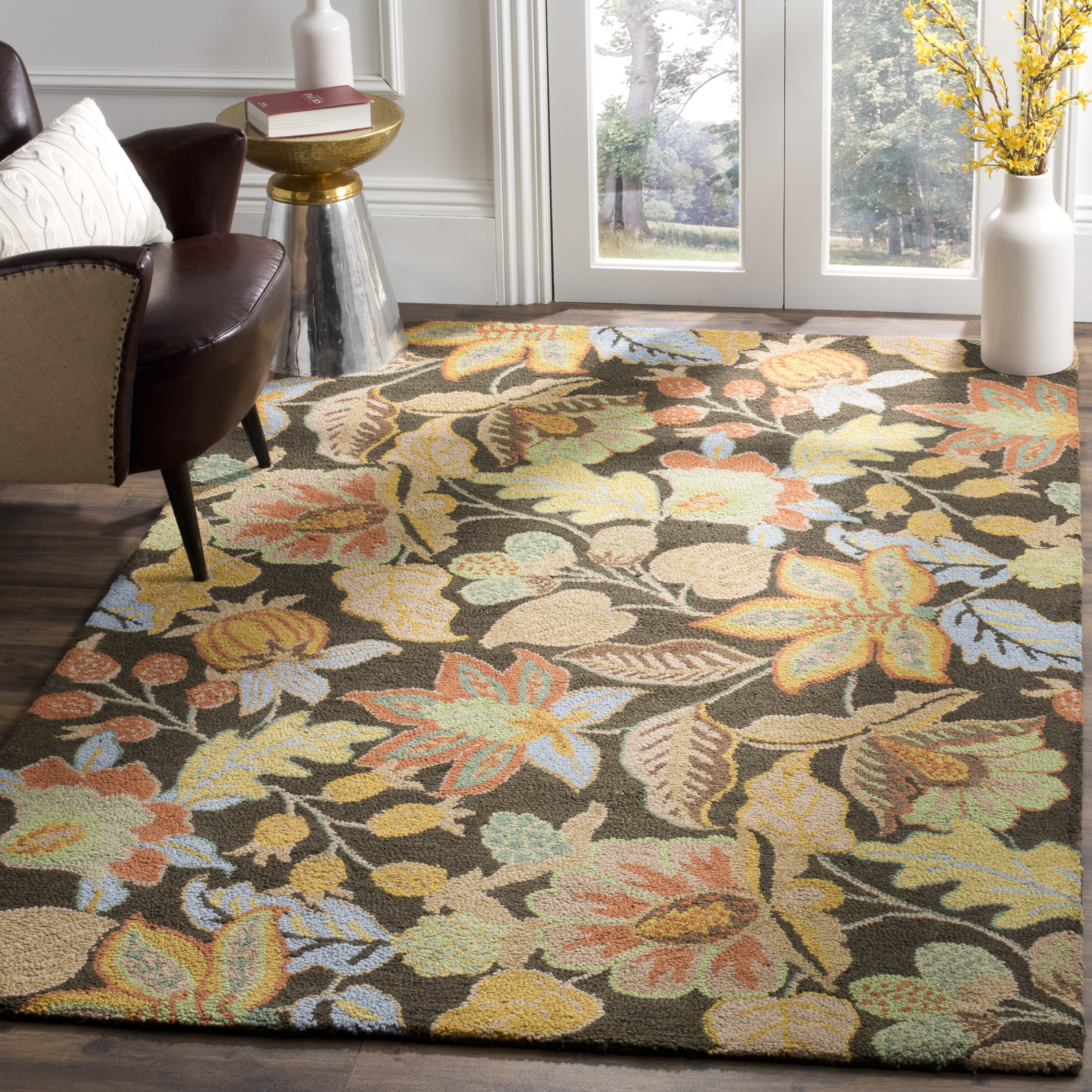 Safavieh Blossom BLACK / MULTI Area Rug BLM863C | eBay