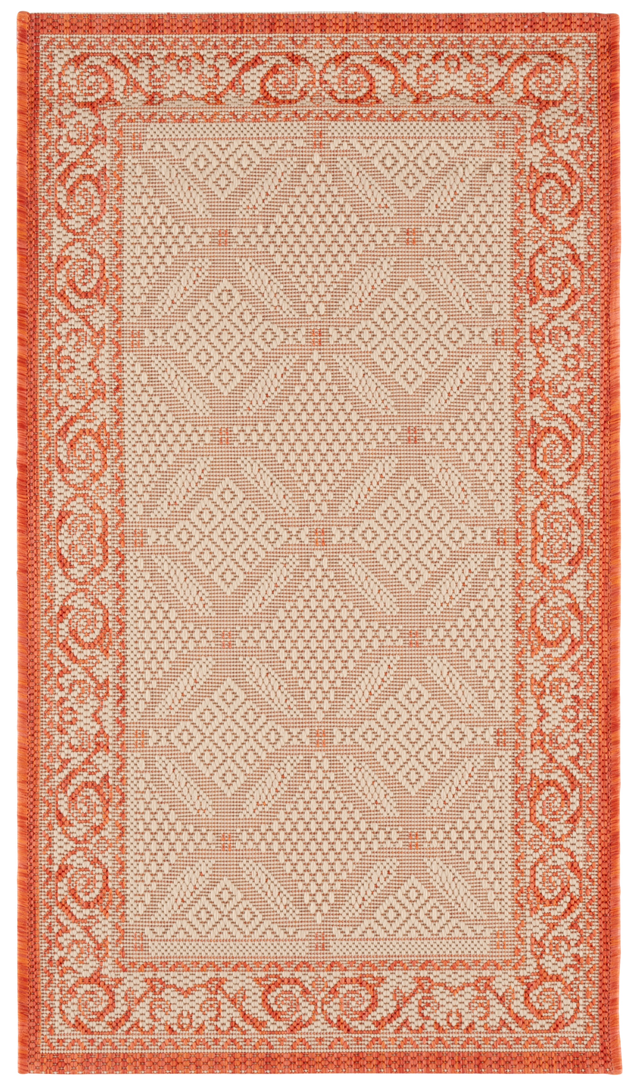 Safavieh Indoor / Outdoor Natural / Terracotta Area Rugs – CY1502-3201