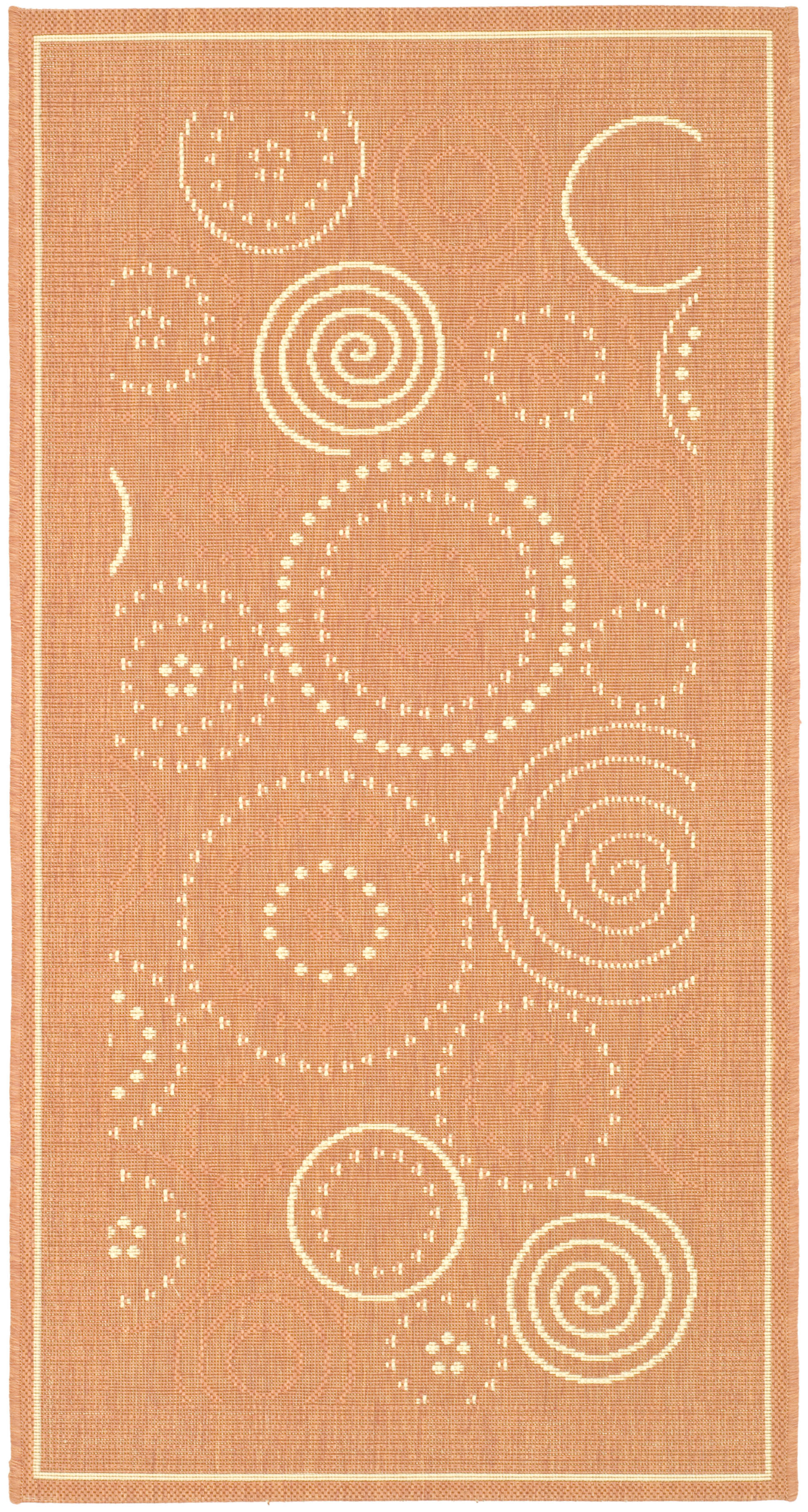 Safavieh Indoor / Outdoor Terracotta / Natural Area Rugs – CY1906-3202