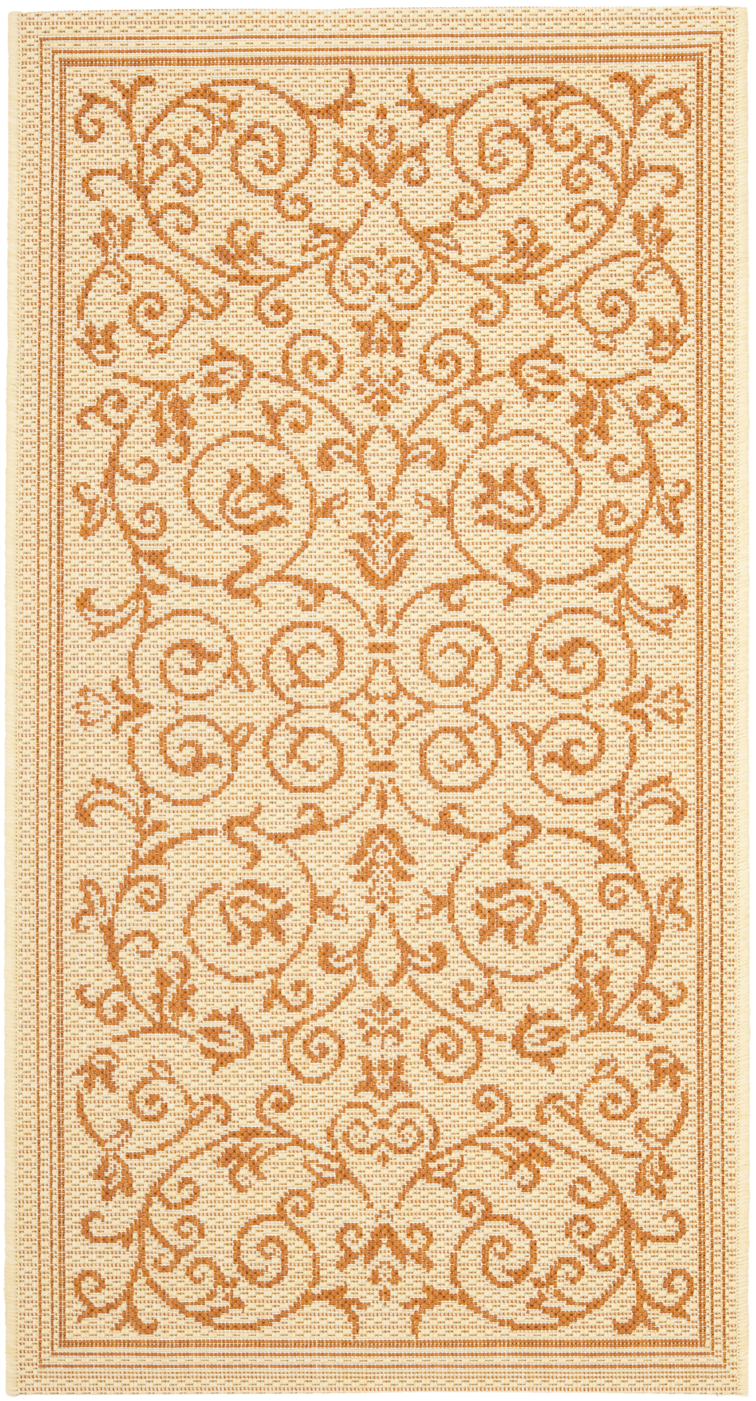 Safavieh Indoor / Outdoor Natural / Terracotta Area Rugs – CY2098-3201