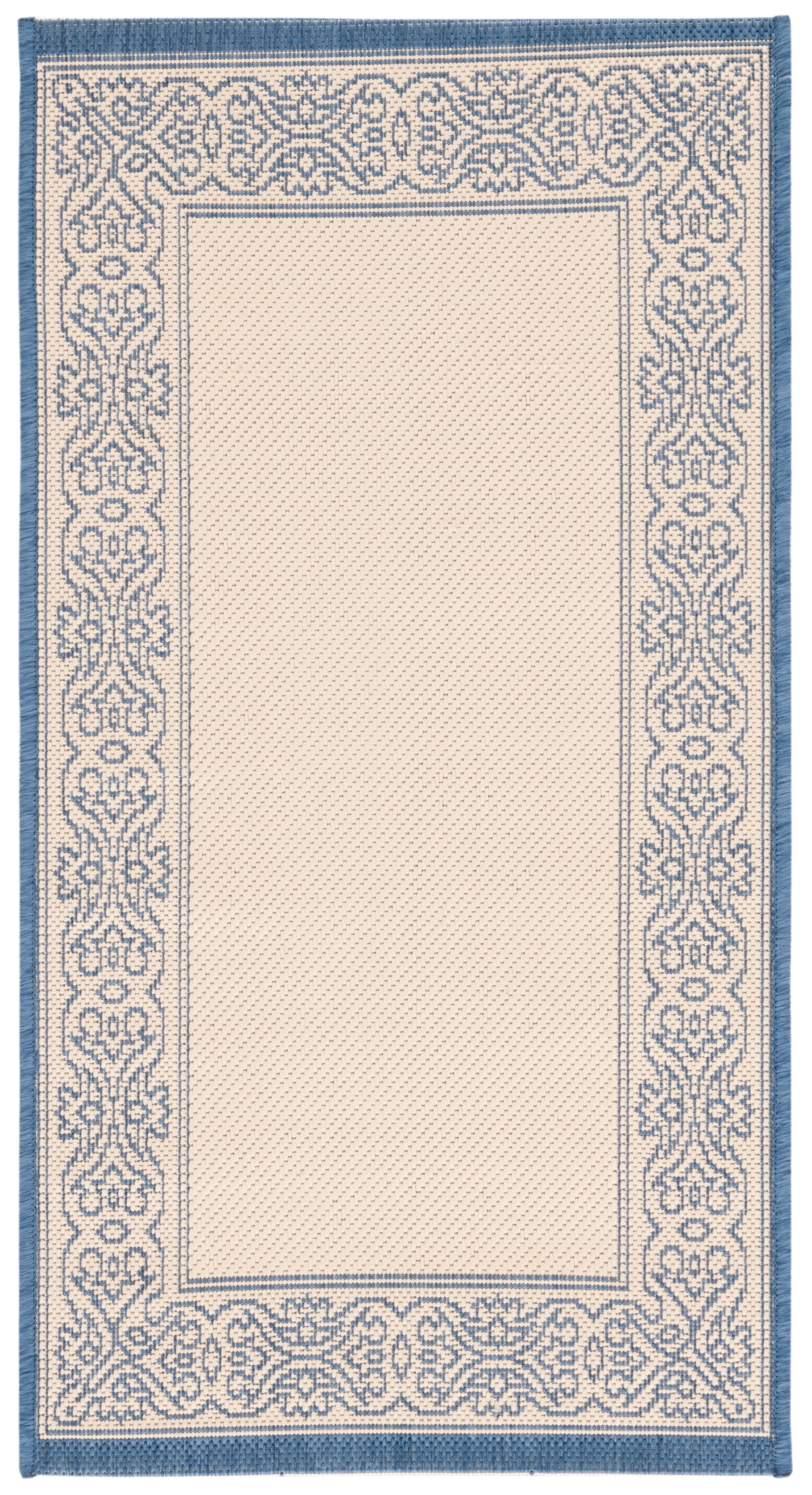 Safavieh Indoor / Outdoor Natural / Blue Area Rugs – CY2099-3101
