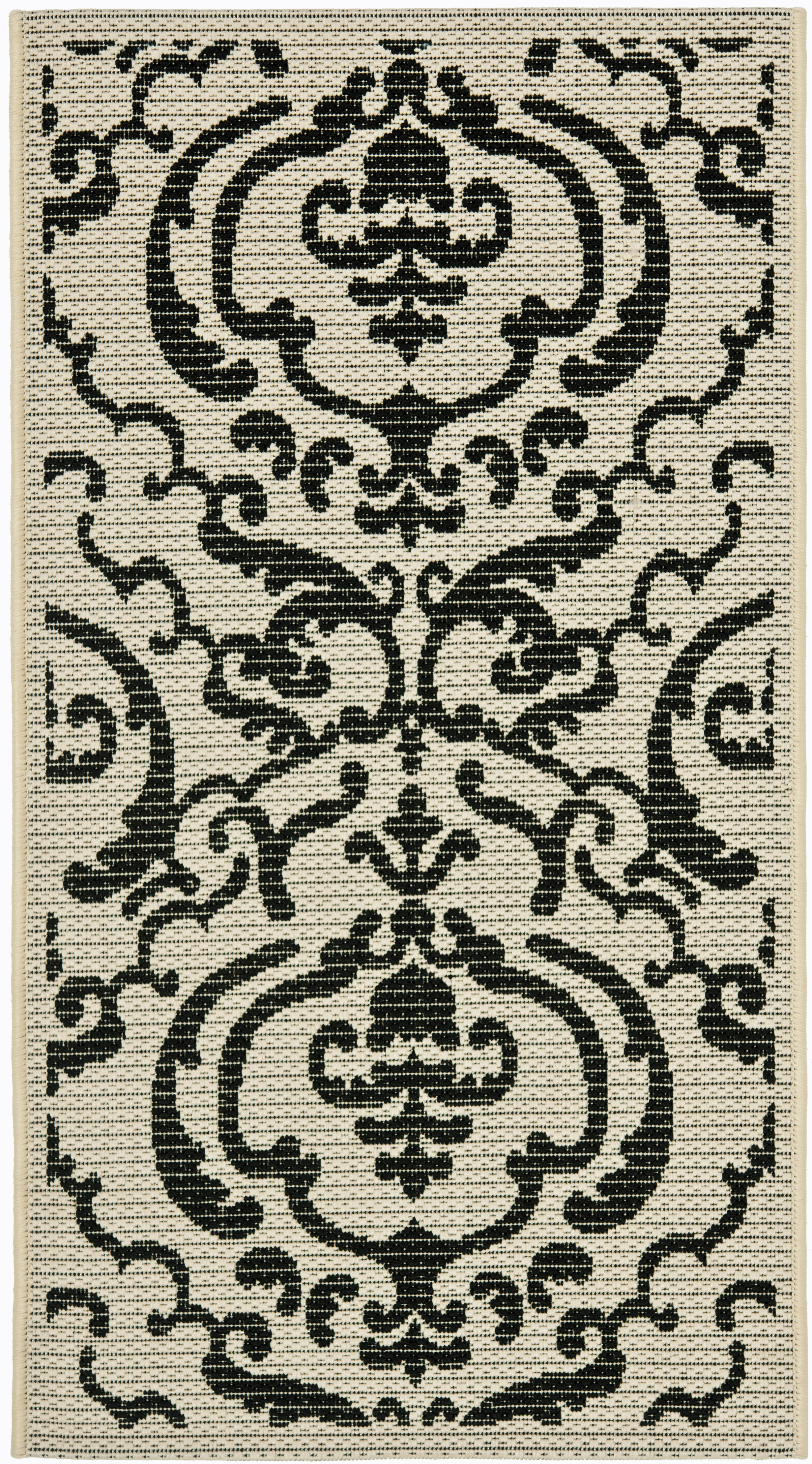 Safavieh Indoor / Outdoor Sand / Black Area Rugs – CY2663-3901