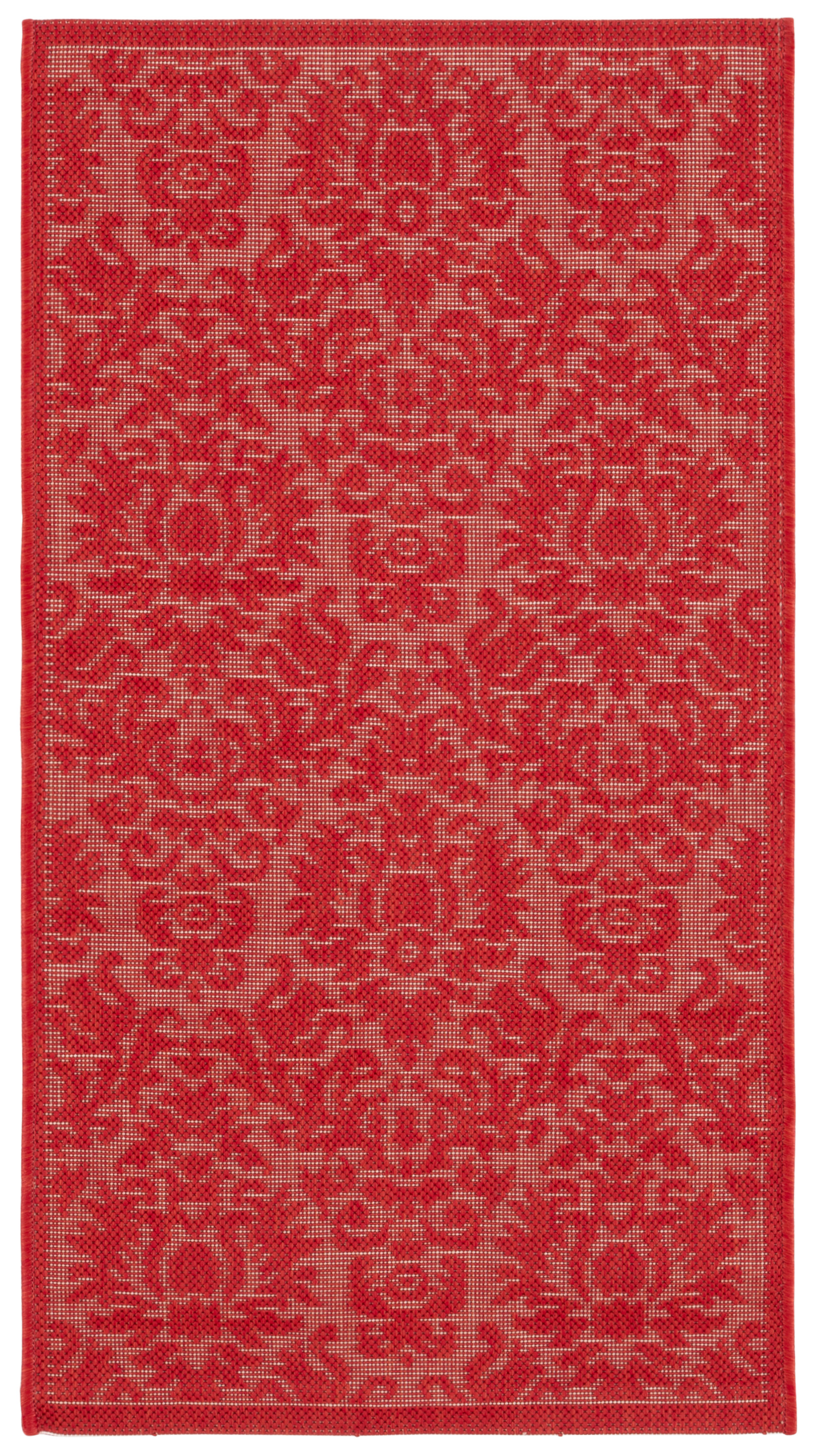Safavieh Indoor / Outdoor Red / Natural Area Rugs – CY2714-3777