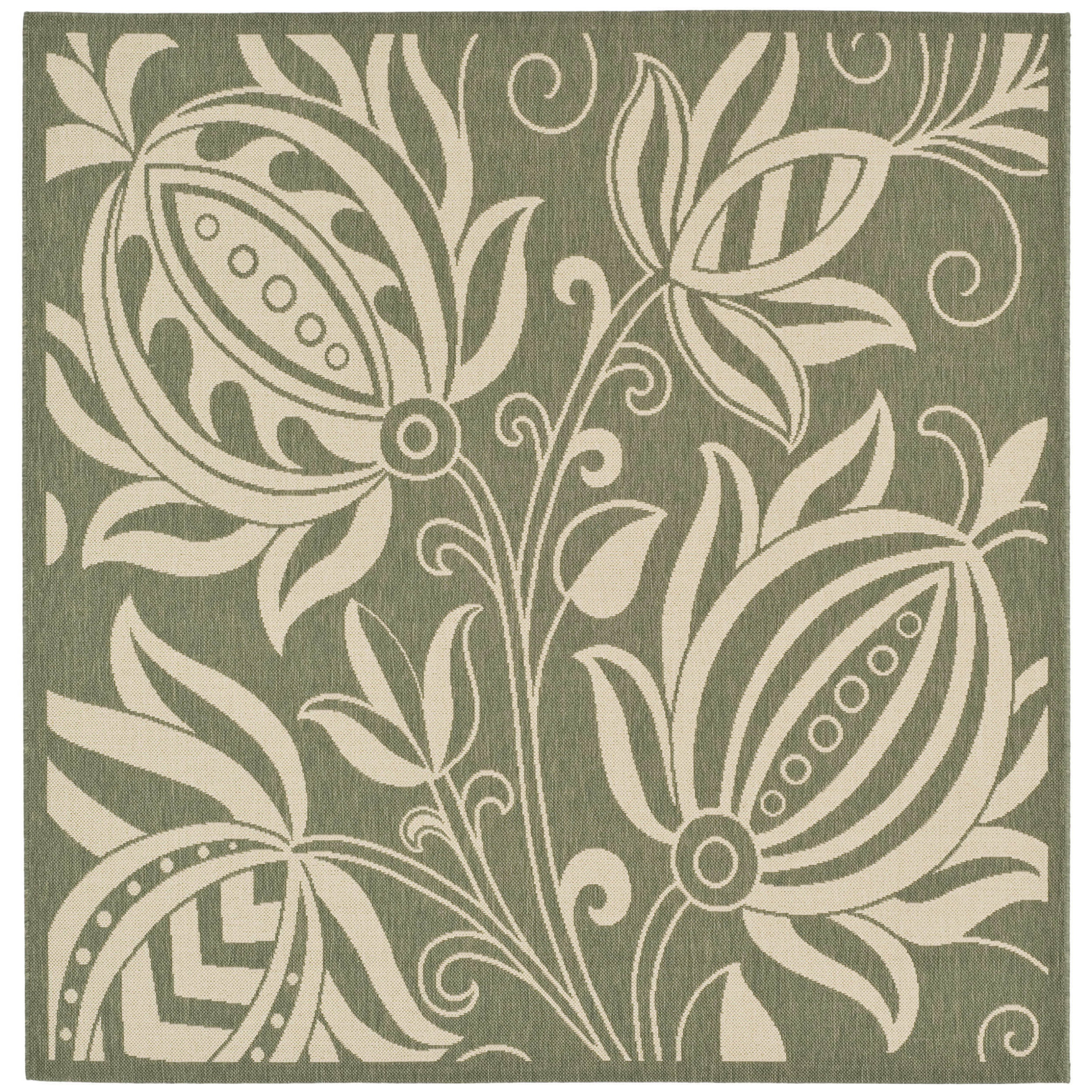 Natural Area Rugs Details about   Safavieh Indoor CY2961-1E06 Outdoor Olive 