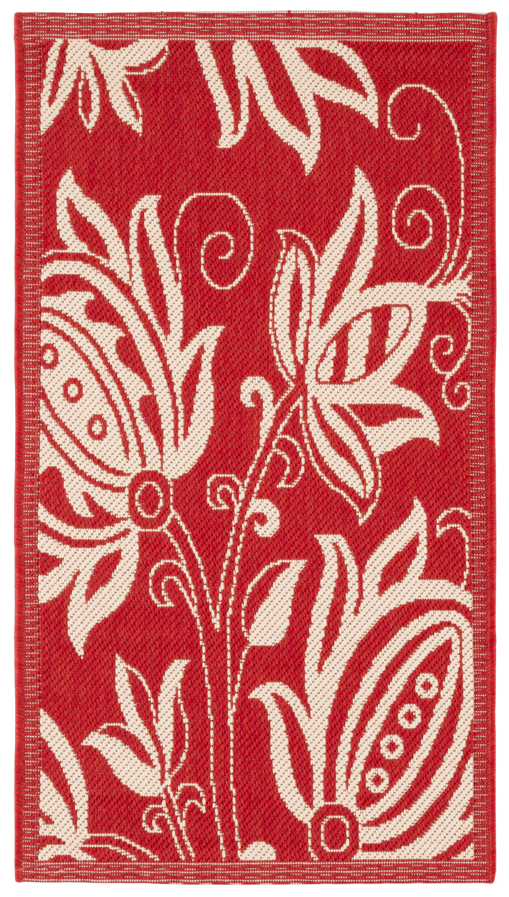 Red Polyporene Rug Safavieh Indoor/Outdoor Red/Natural Polypropylene Area Rugs - CY2961 ...