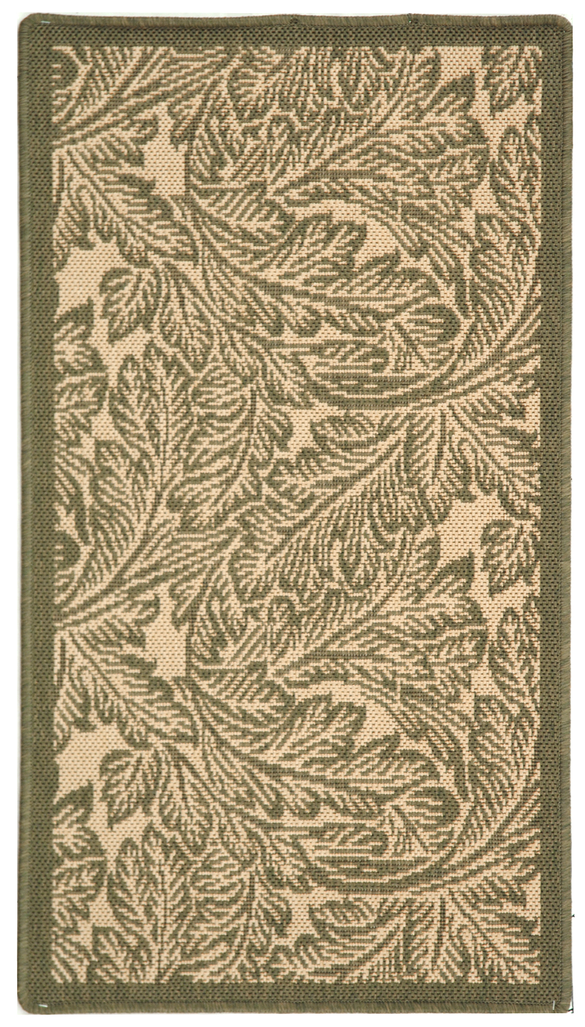Safavieh Indoor / Outdoor Natural / Olive Area Rugs – CY2996-1E01