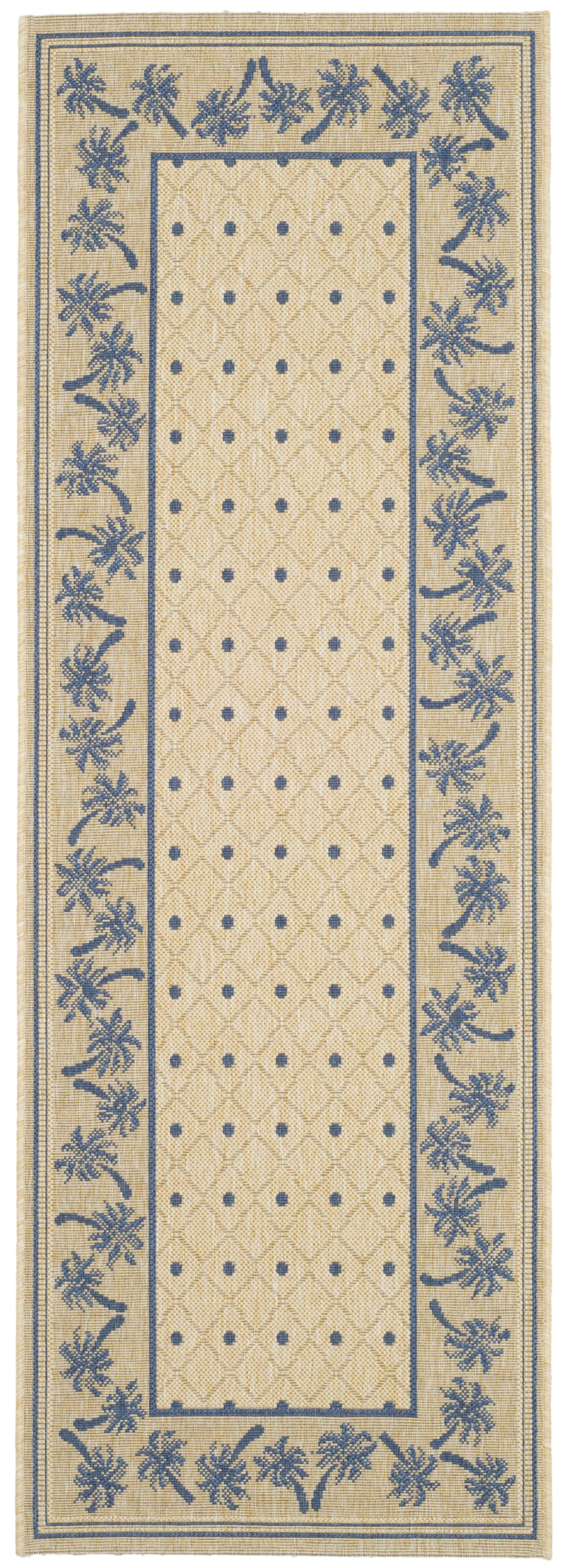 Safavieh Indoor / Outdoor Ivory / Blue Area Rugs - CY5148F - Picture 2 of 8