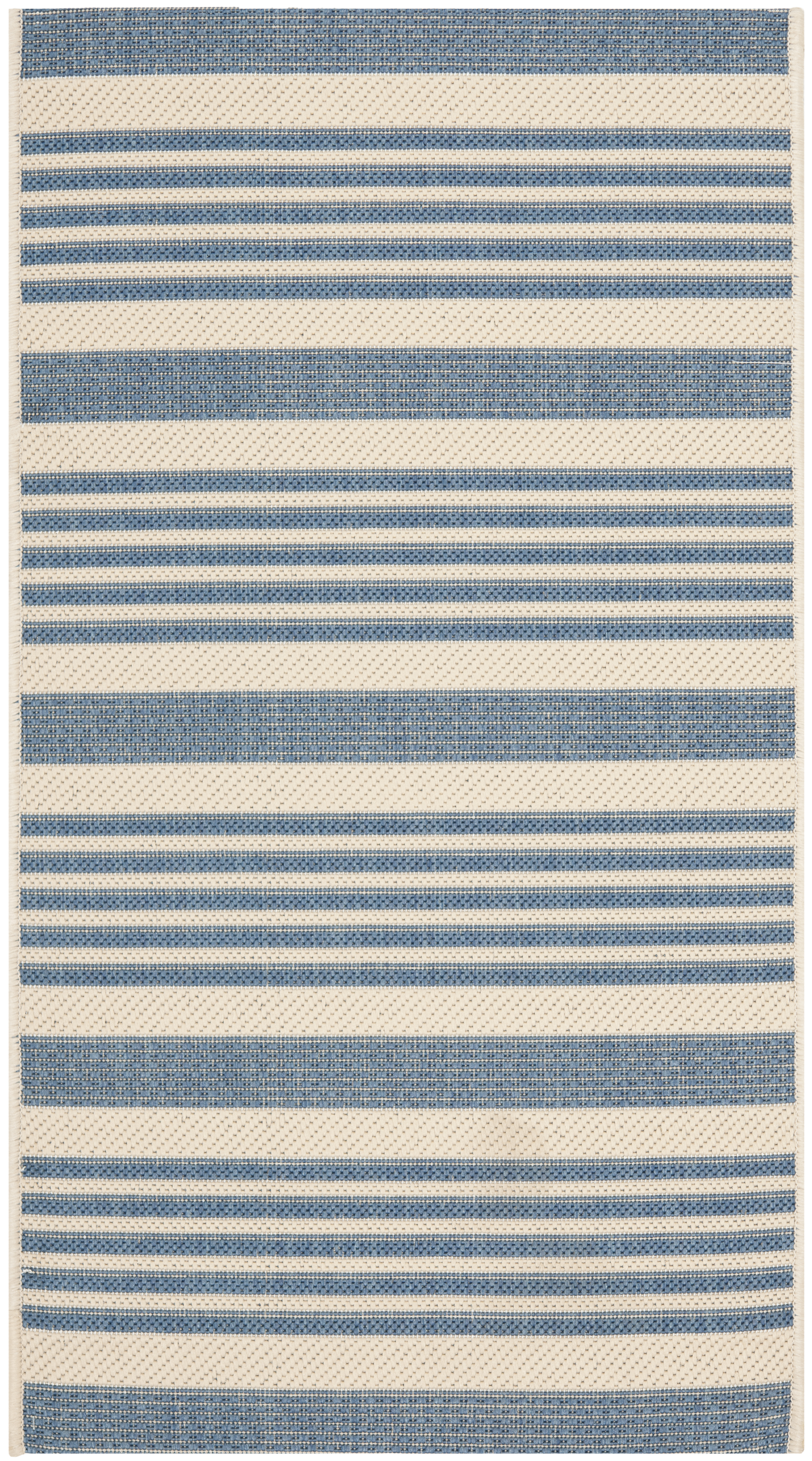Safavieh Indoor / Outdoor Beige / Blue Area Rugs – CY6062-233