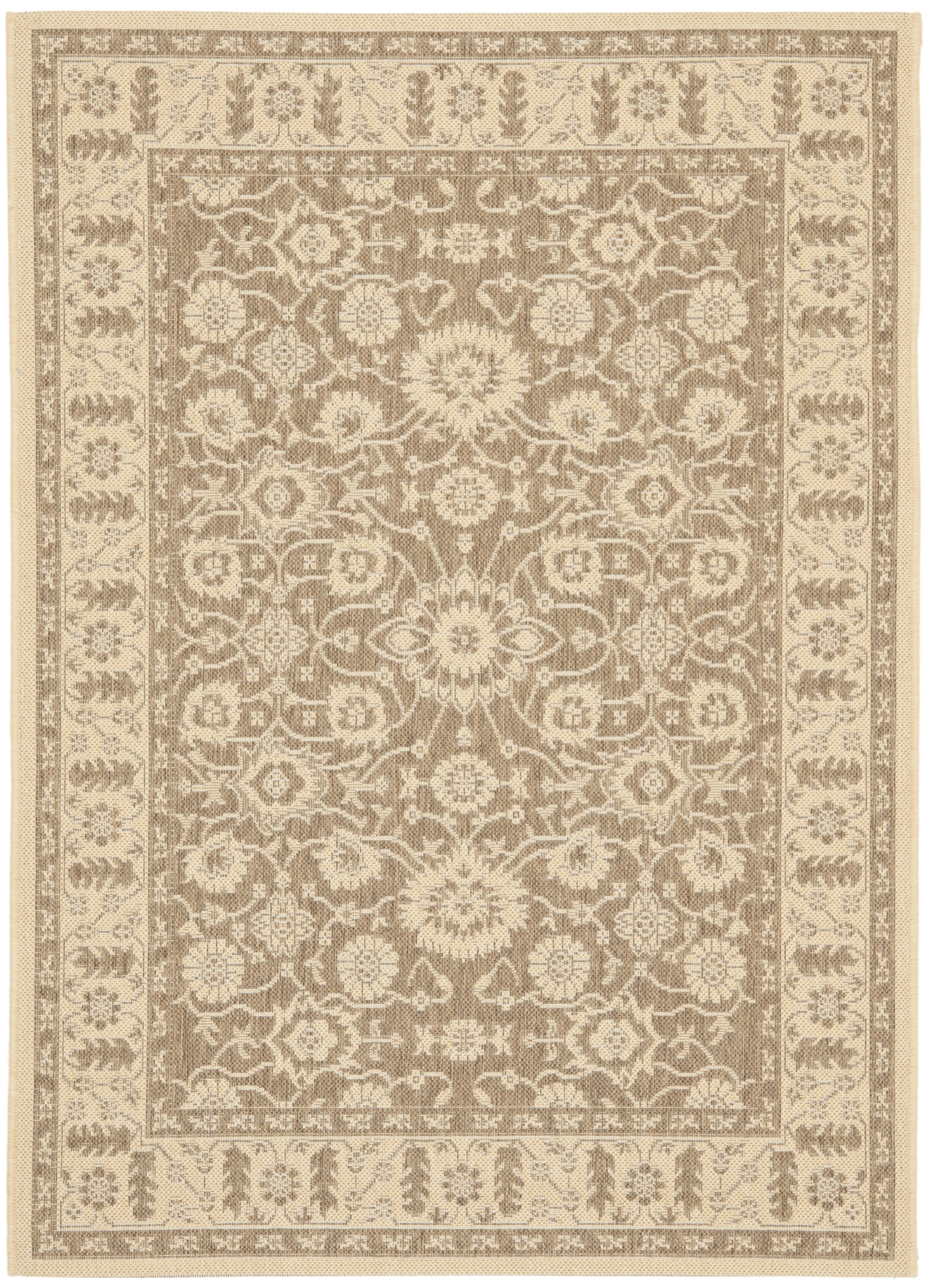 Safavieh Indoor / Outdoor Brown / Cream Area Rugs – CY6126-22