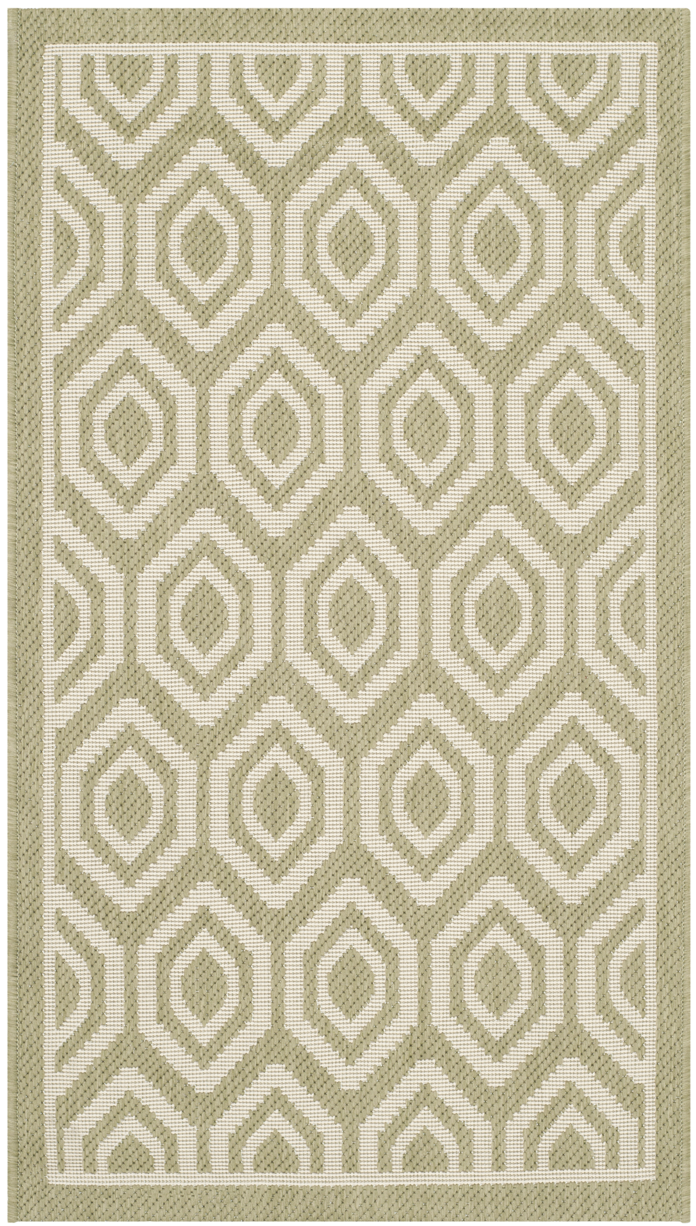 Safavieh Indoor / Outdoor Green / Beige Area Rugs – CY6902-244