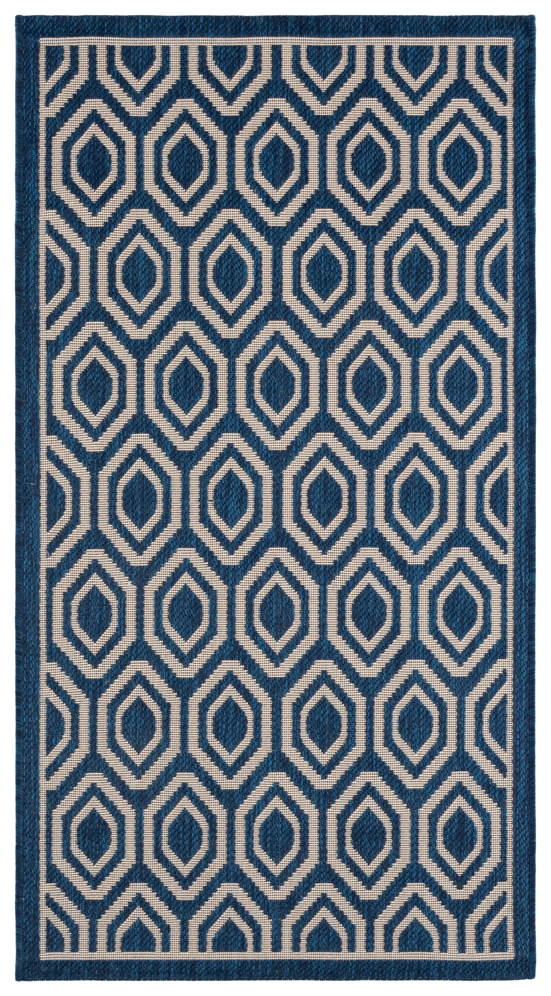 Safavieh Indoor / Outdoor Navy / Beige Area Rugs – CY6902-268
