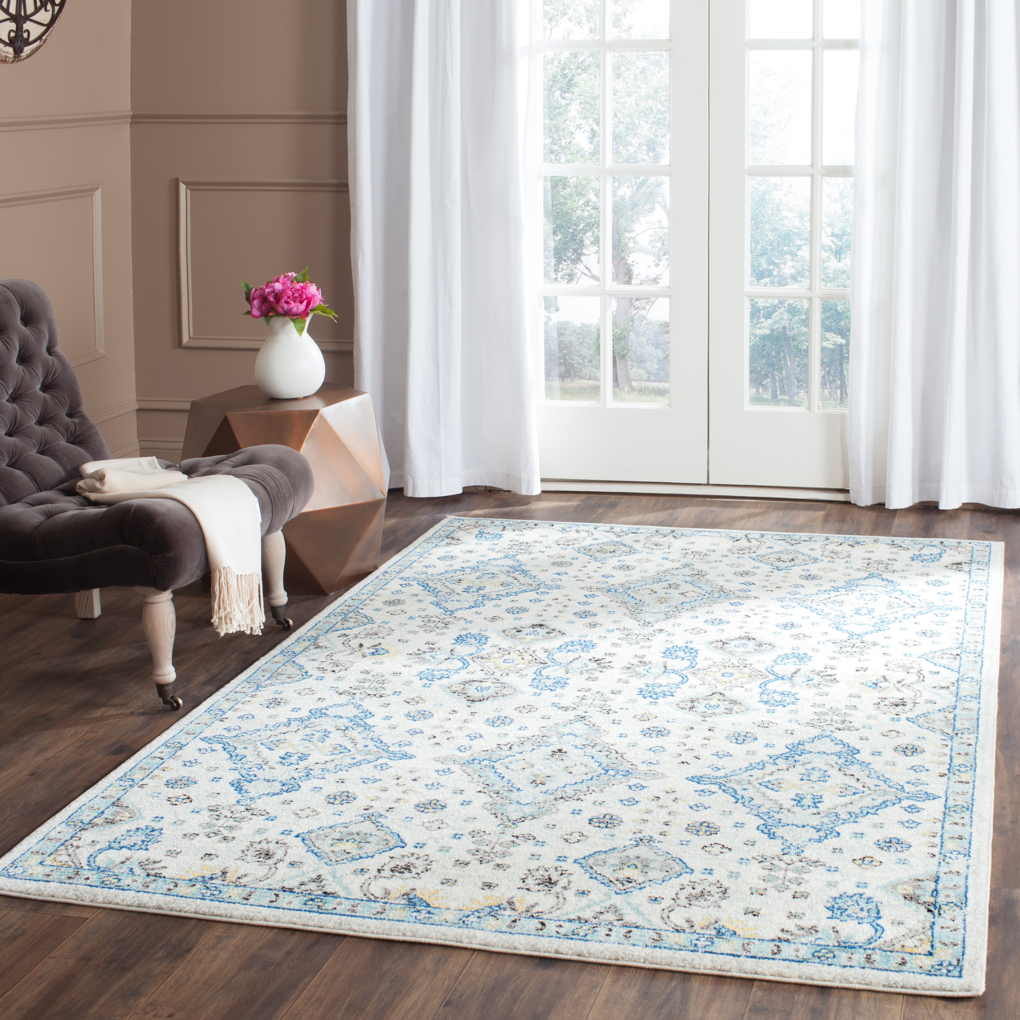 Safavieh EVK224C-4 Evoke 4'x6' Rectangle Syn. Power Loomed