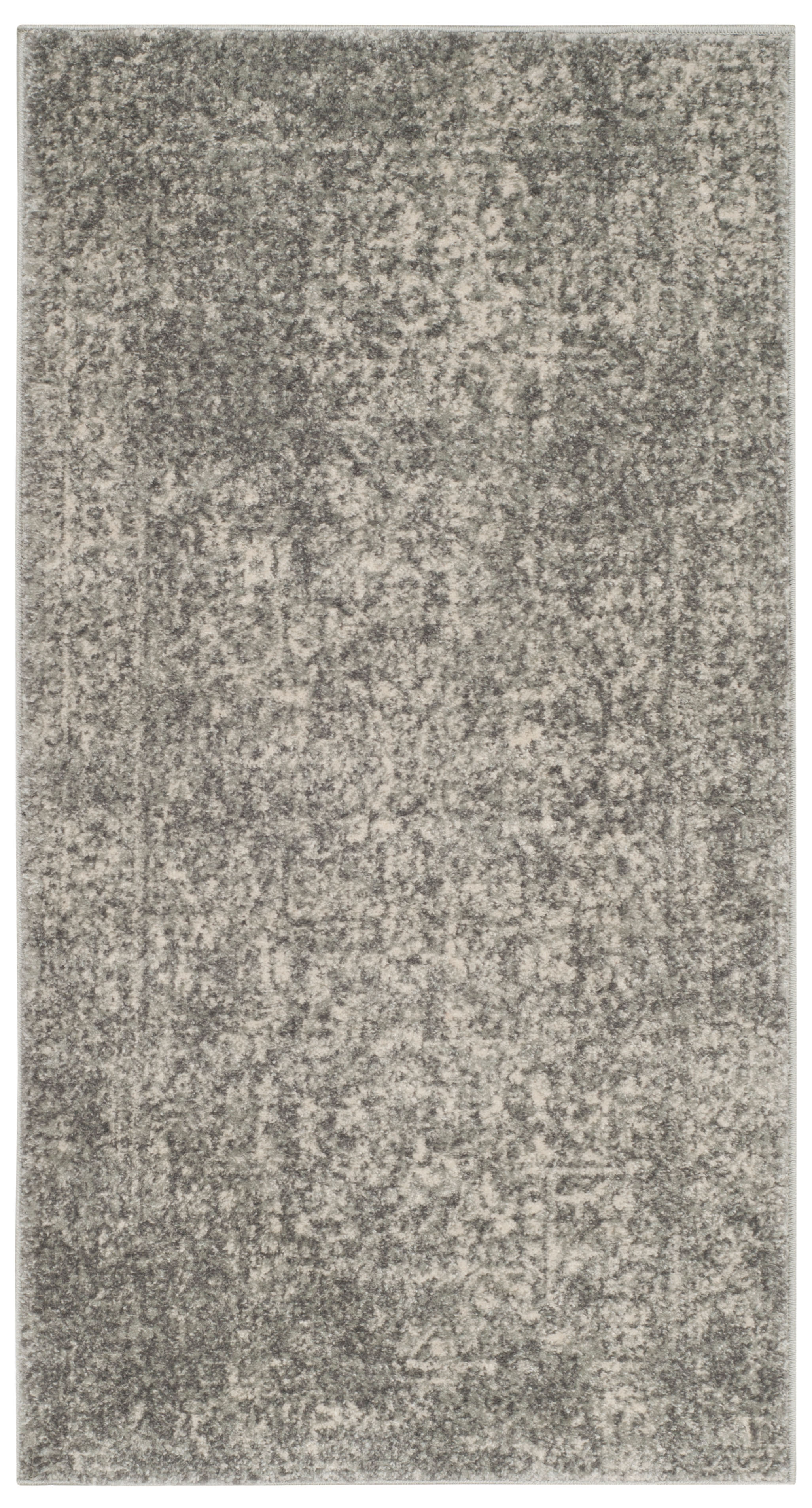 Silver / Ivory Safavieh Power Loomed Evoke Area Rugs – EVK256S