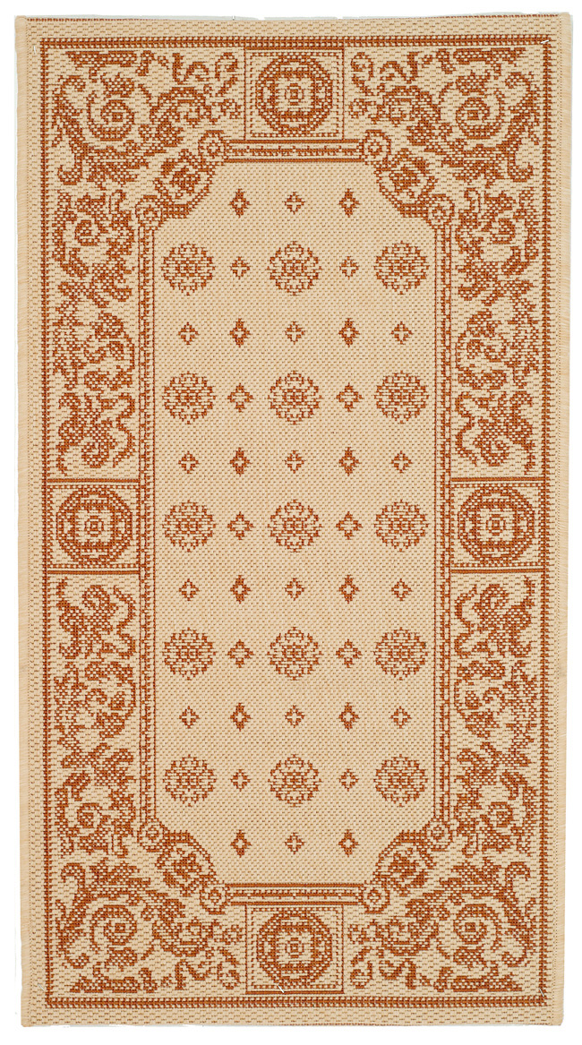 Safavieh Indoor / Outdoor Natural / Terracotta Area Rugs – CY1356-3201