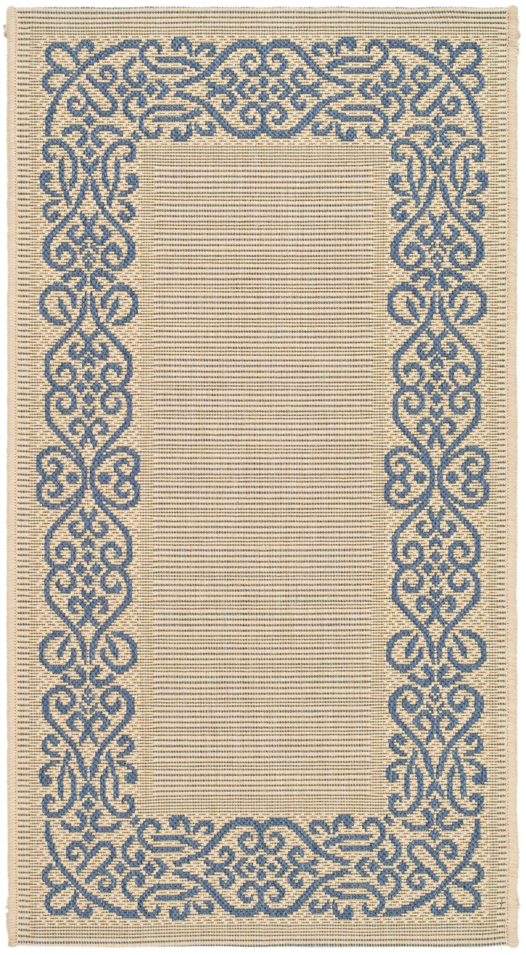 Safavieh Indoor / Outdoor Natural / Blue Area Rugs – CY1588-3101