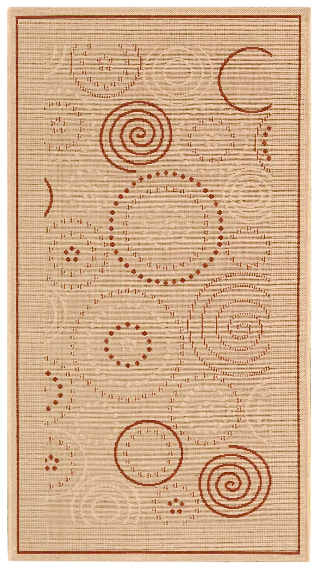 Safavieh Indoor / Outdoor Natural / Terracotta Area Rugs – CY1906-3201